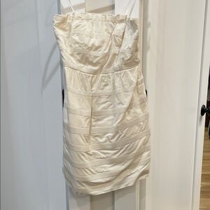 Jcrew Classic Cream Strapless Dress